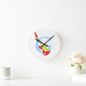 Letter G Initiaal Clock Ronde Klok (Huis)