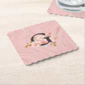 Letter G Kartonnen Onderzetters (Gebogen)