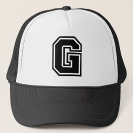 Letter "G" Klassiek Trucker Pet