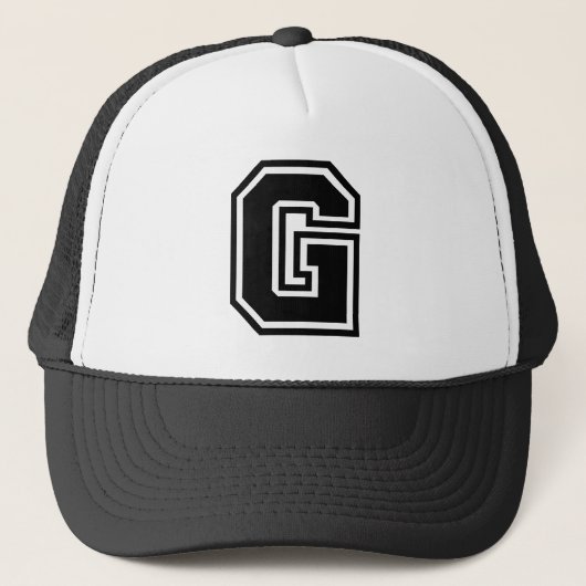 Letter "G" Klassiek Trucker Pet (Voorkant)