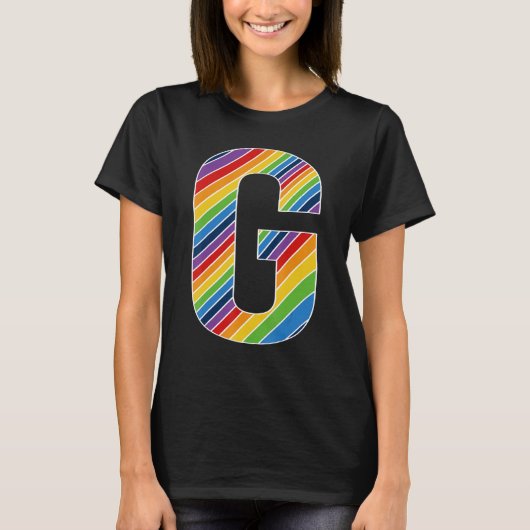 Letter G Lesbisch Gay Pride Biseksueel Trans Lette T-shirt (Voorkant)
