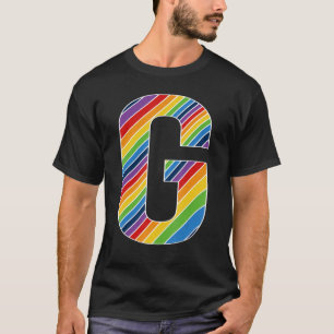 Letter G Lesbisch Gay Pride Biseksueel Trans Lette T-shirt