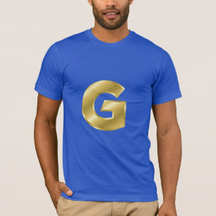 Letter G Mannen Basis Bella Canvas T-shirt
