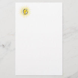 Letter G - masonisch symbool Briefpapier