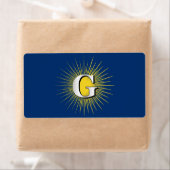 Letter G - masonisch symbool Etiket (Insitu)