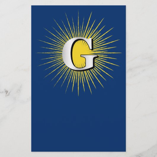 Letter G - masonisch symbool Flyer (Voorkant)