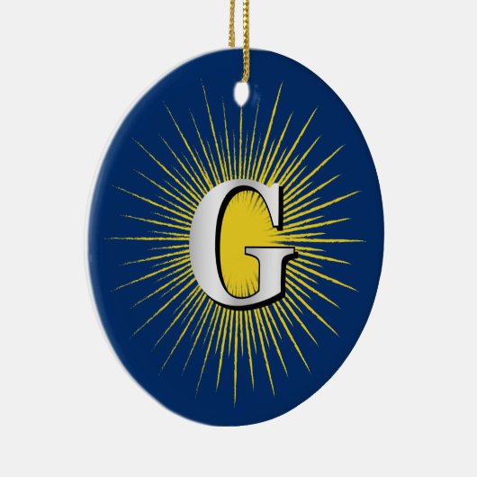 Letter G - masonisch symbool Keramisch Ornament (Rechts)