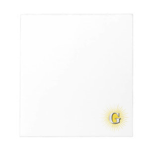 Letter G - masonisch symbool Notitieblok