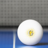 Letter G - masonisch symbool Pingpongbal (Net)