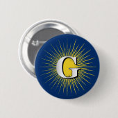 Letter G - masonisch symbool Ronde Button 5,7 Cm (Voorkant /achterkant)