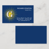 Letter G - masonisch symbool Visitekaartje (Voorkant / Achterkant)