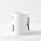 Letter G met bloemen Koffiemok (Center)