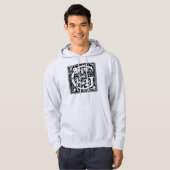 Letter G Middeleeuws Monogram Art Nouveau Hoodie (Voorkant volledig)