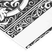 Letter G Middeleeuws Monogram Art Nouveau Korte Tafelloper (Hoek)