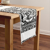 Letter G Middeleeuws Monogram Art Nouveau Korte Tafelloper (Voorbeeld)