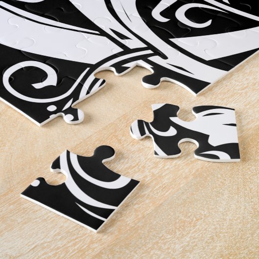 Letter G Middeleeuws Monogram Art Nouveau Legpuzzel (Zijkant)