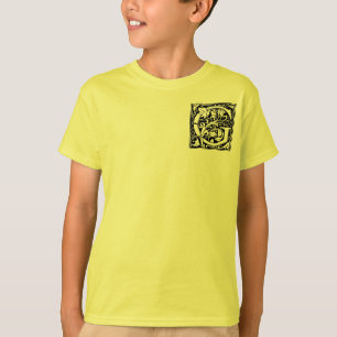 Letter G Middeleeuws Monogram Art Nouveau T-shirt