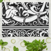 Letter G Middeleeuws Monogram Art Nouveau Theedoek (Gevouwen)