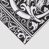 Letter G Middeleeuws Monogram Art Nouveau Tissuepapier (Detail)