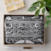 Letter G Middeleeuws Monogram Art Nouveau Tissuepapier (Geschenk)