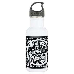 Letter G Middeleeuwse Monogram Art Nouveau Waterfles