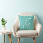 Letter G Monogram Initiaal Aangepast Kussen (Stoel)