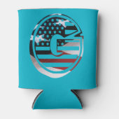 Letter G Monogram Initiaal USA Blikjeskoeler (Voorkant)