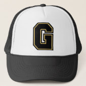 Letter "G"-Monogram Trucker Pet (Voorkant)