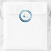 *~* LETTER G - Nautische strandenvelop Sticker (Tas)