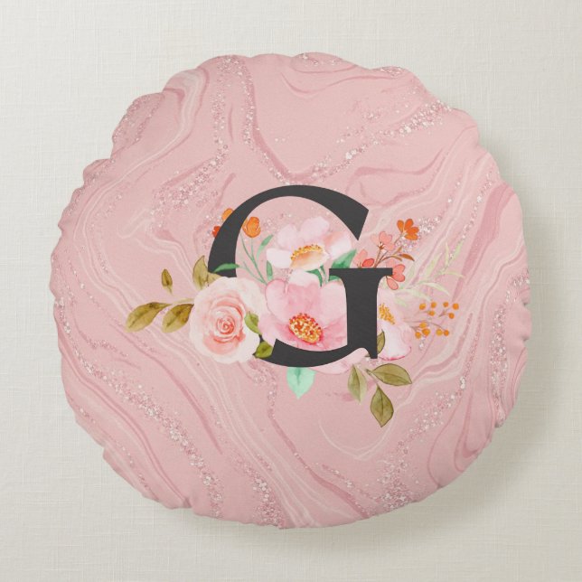 Letter G Rond Kussen (Voorkant)