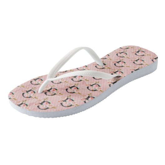 Letter G Teenslippers (Schuin)