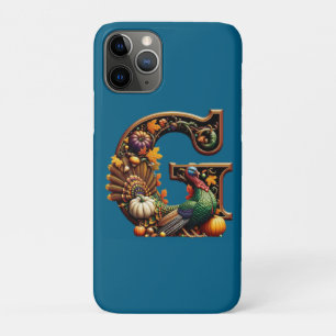 Letter G Thanksgiving-stijl Case-Mate iPhone Case