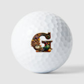 Letter G Thanksgiving style Golfballen (Voorkant)