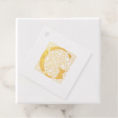 Letter G Vintage Keltische Knoop Monogram Bedankjes Labels (Met doos)