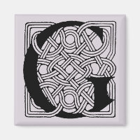 Letter G Vintage Keltische Knoop Monogram
