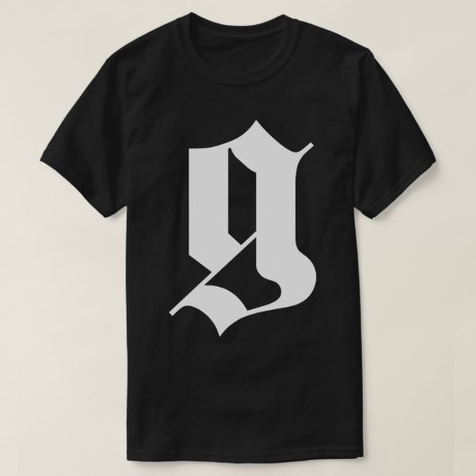 Letter G voor Gothic T-shirt (Design voorkant)