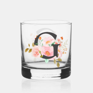 Letter G Whisky Glas