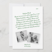 Letter Groen Script Coronavirus Vakantie Kaart (Voorkant)