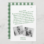 Letter Groen Script Coronavirus Vakantie Kaart (Voorkant / Achterkant)