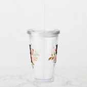 Letter H Acryl Drinkbeker (Rechts)