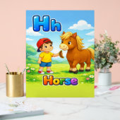 Letter H Alphabet Poster – H is for Horse (Huwelijk)