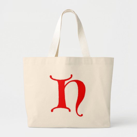 Letter H Bag Grote Tote Bag (Voorkant)