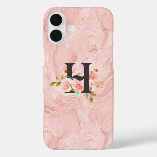 Letter H Case-Mate iPhone Case (Achterkant)