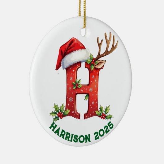 Letter h ceramic ornament (Rechts)