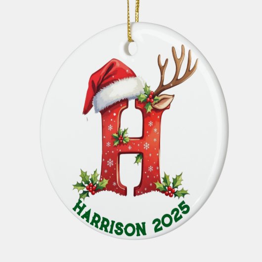 Letter h ceramic ornament (Links)