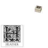 Letter H  eerste brief gepersonaliseerd Rubberstempel (Gestempeld)