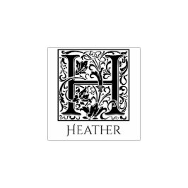 Letter H eerste brief gepersonaliseerd Rubberstempel