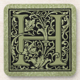 Letter H First Letter Monogram Onderzetter