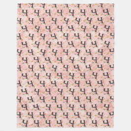 Letter H Fleece Deken