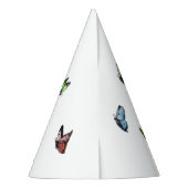 Letter H Floral Butterfly Monogram Initiaal Feesthoedjes (Achterkant)